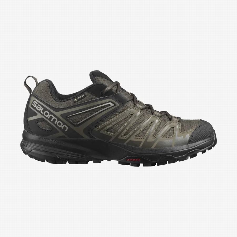 Salomon X Crest Gore-tex Tursko Herre Olivengrønne (QRP9758SR)